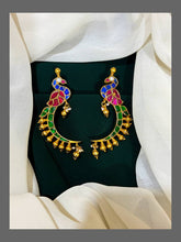 Beautiful Peacock Earring in Kundan - KE00182